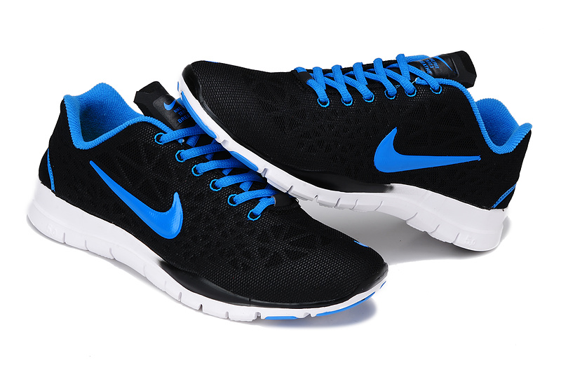 Nike Free 5.0 formateur femmes chaussures de course nouvelle bleu noir (4)